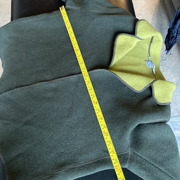 Nygard ‘Blanket’ Cardi/Jacket Lime and Dark Army Green Size 14 - Picture 5 of 11